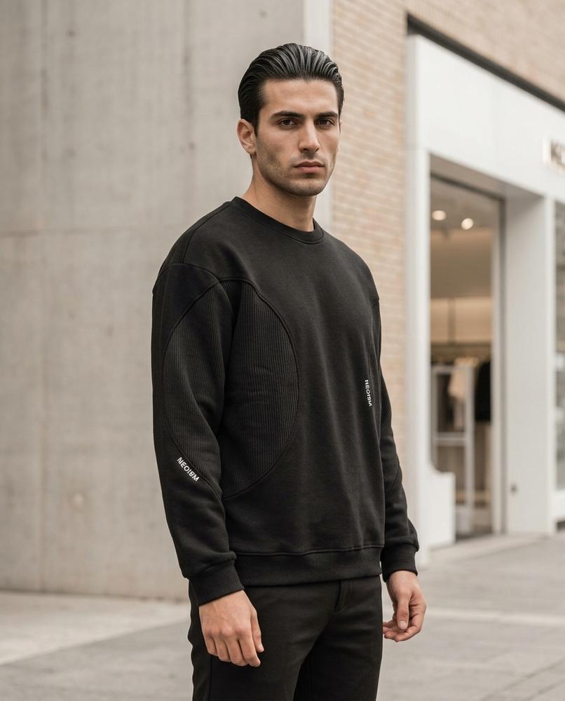 Unisex Sweatshirt – Kalan, Textured fabric, Long sleeves – Tilly Outlet