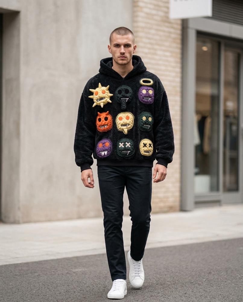 Unisex Hoodie – Rasol, A graphic print, Long sleeves – Tilly Outlet