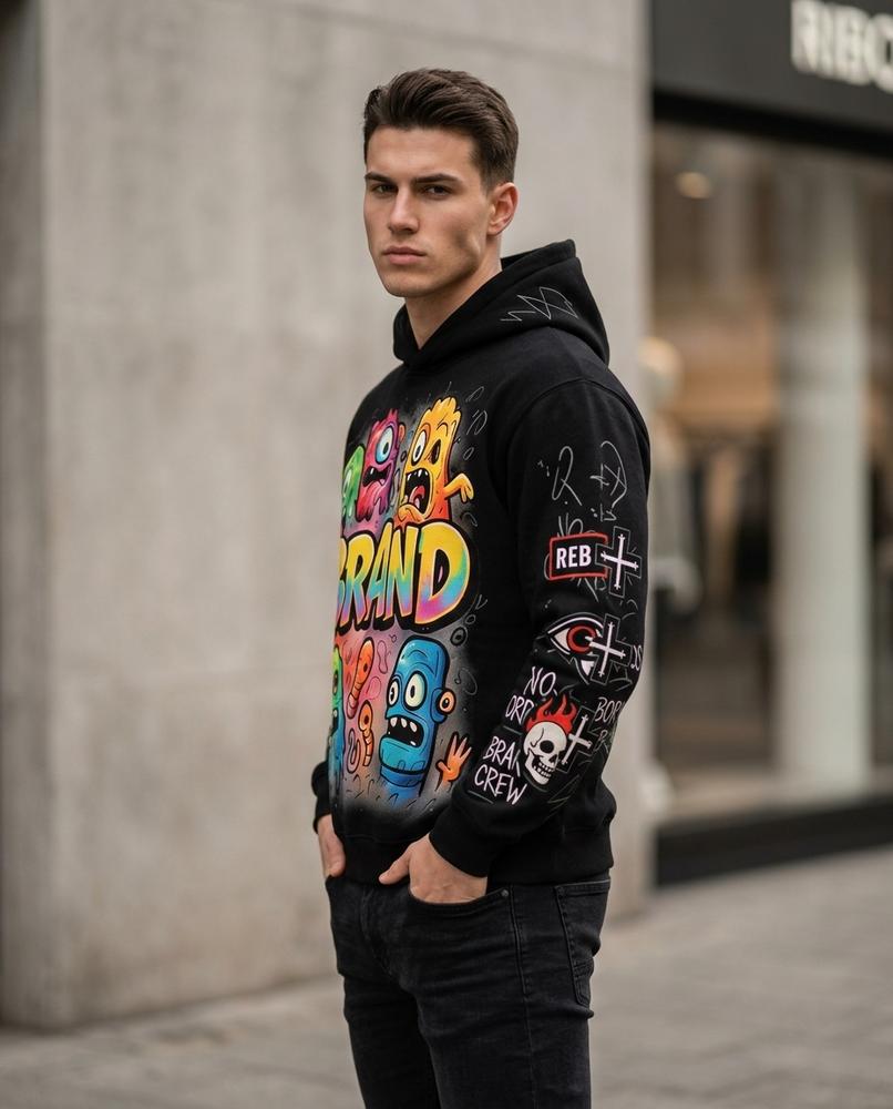 Unisex Hoodie – Kedar, A graphic print – Tilly Outlet