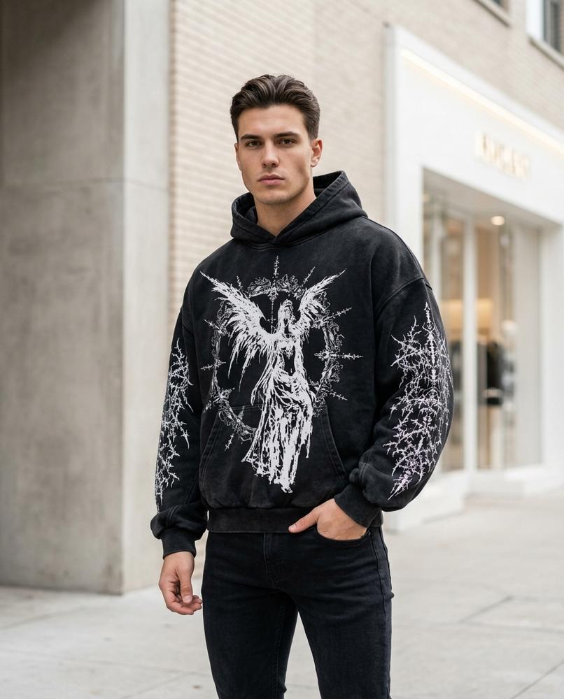Unisex Hoodie – Dalen, A graphic print – Tilly Outlet