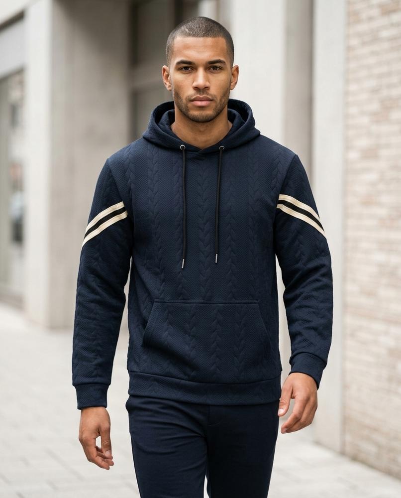 Men's Hoodie – Lasol, Fleece lining, Textured fabric – Tilly Outlet