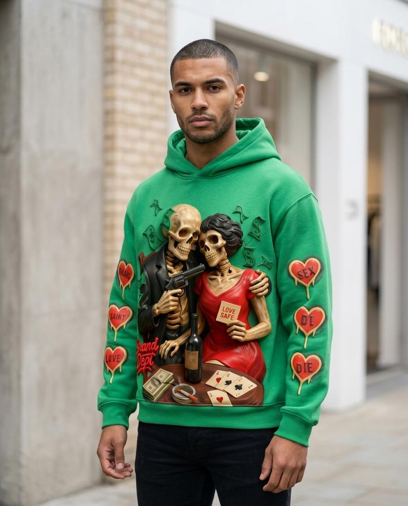 Unisex Hoodie – Ronav, A graphic print, An attached hood – Tilly Outlet