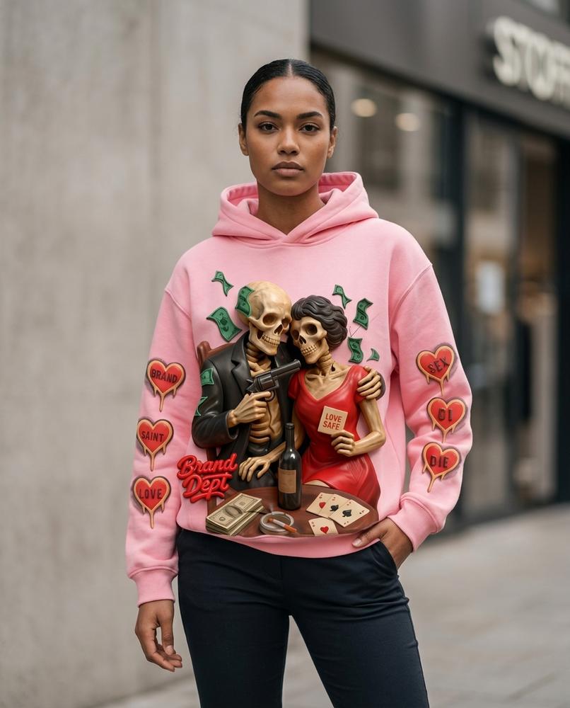Unisex Hoodie – Ronav, A graphic print, An attached hood – Tilly Outlet