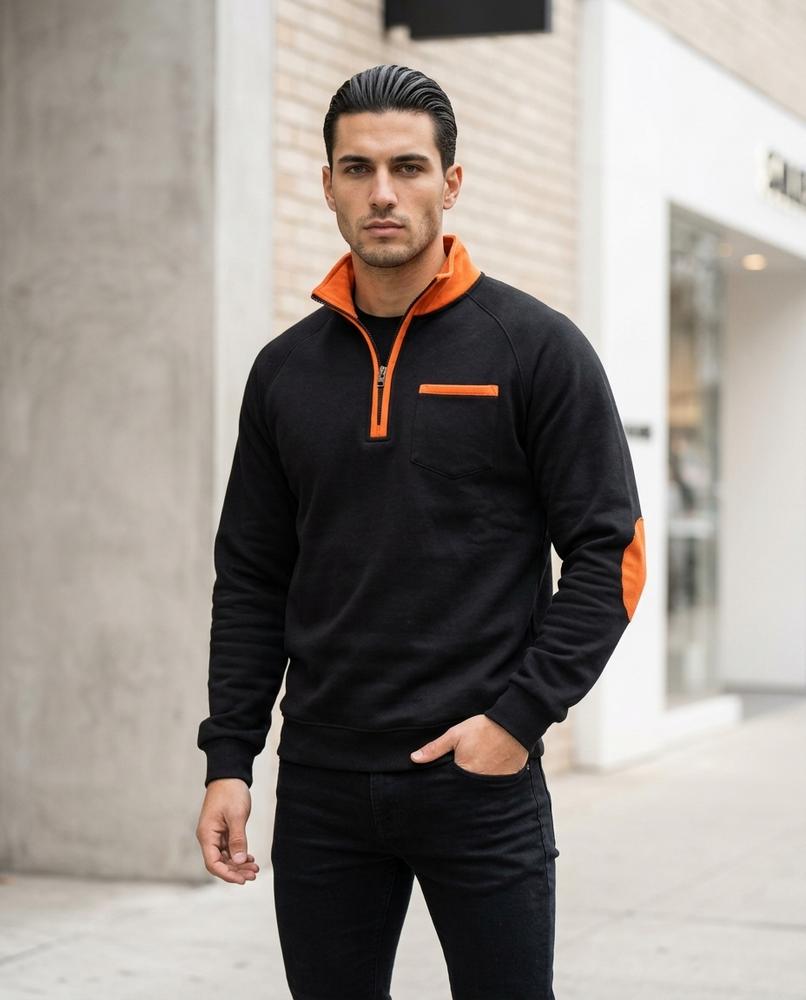 Men's Sweatshirt – Daven, Fleece lining, A zipper closure – Tilly Outlet