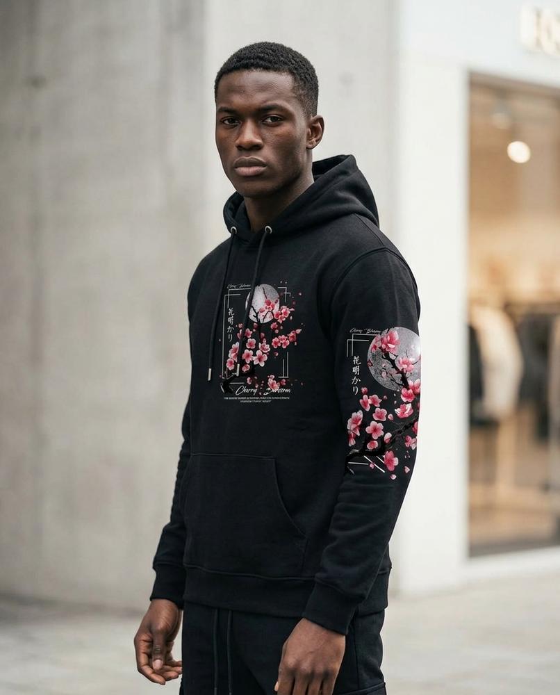 Unisex Hoodie – Tivan, A graphic print, Long sleeves – Tilly Outlet