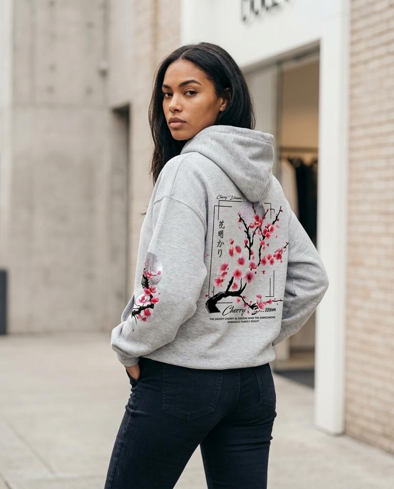 Unisex Hoodie – Tivan, A graphic print, Long sleeves – Tilly Outlet