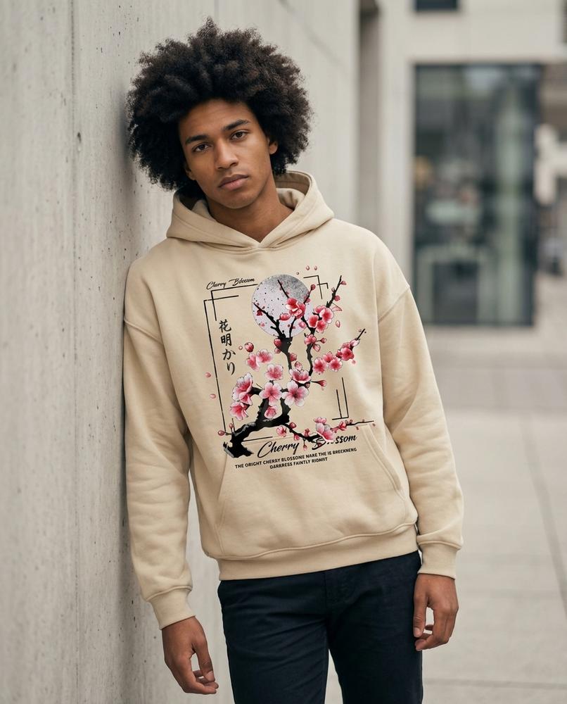 Unisex Hoodie – Tivan, A graphic print, Long sleeves – Tilly Outlet