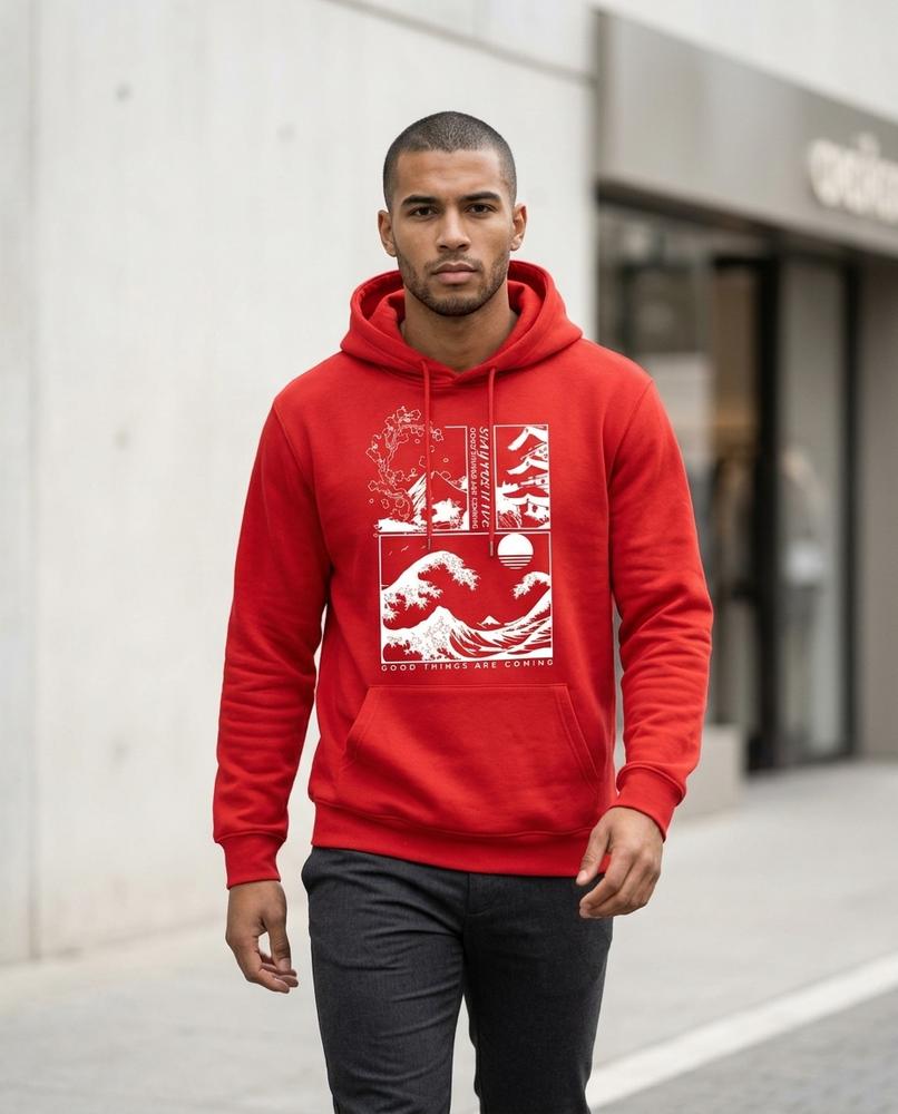 Unisex Hoodie – Netor, A graphic print, An attached hood – Tilly Outlet