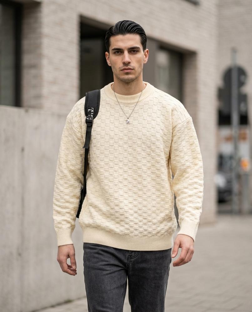 Men's Sweater – Zesan, Knit texture, Textured fabric – Tilly Outlet