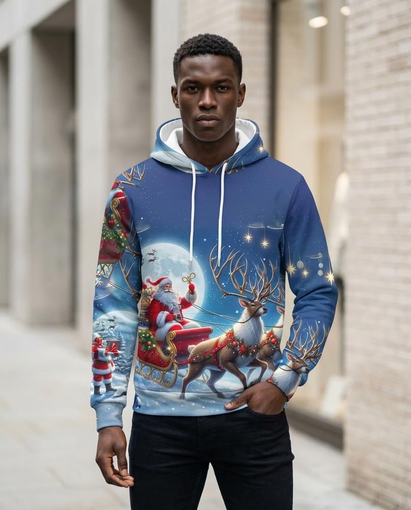 Unisex Hoodie – Varon, A graphic print, Textured fabric – Tilly Outlet