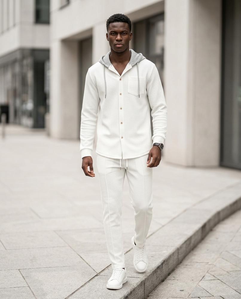 Men's Apparel – Kavel, Button detailing, Textured fabric – Tilly Outlet