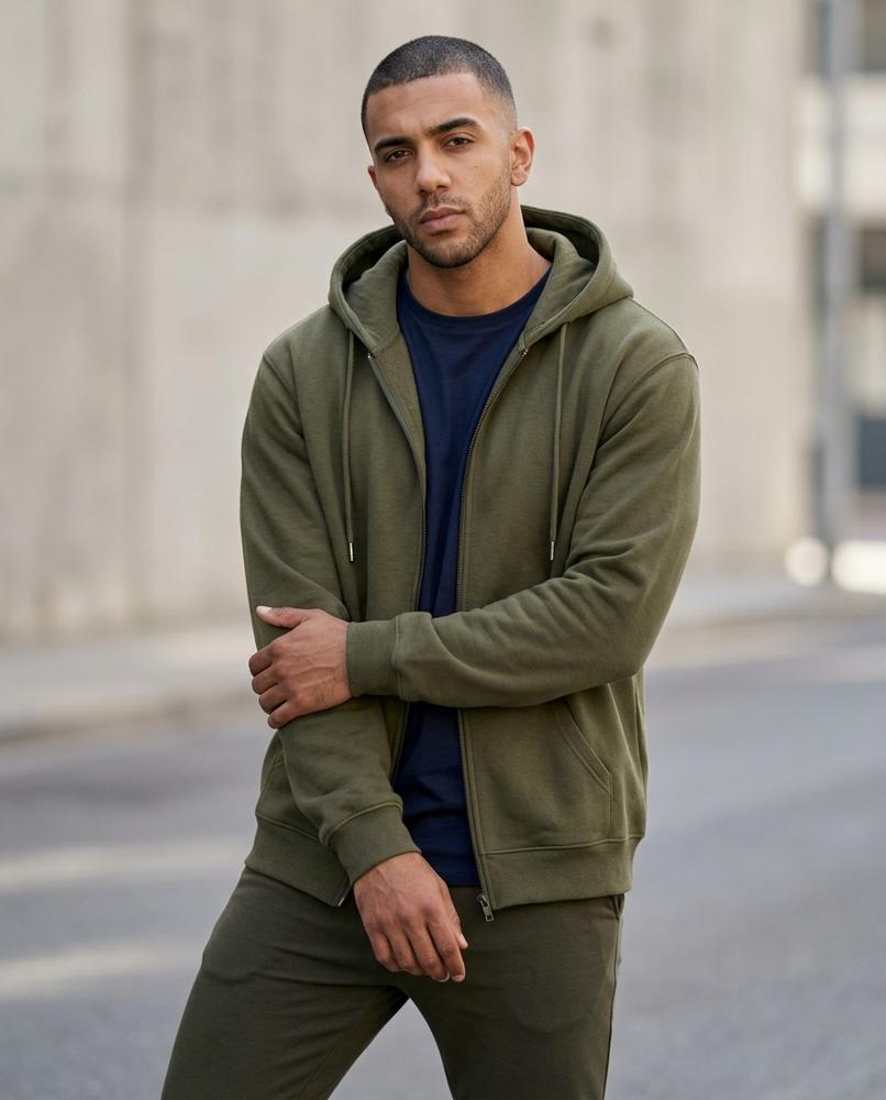 Men's Hoodie – Velev, Fleece lining, A zipper closure – Tilly Outlet