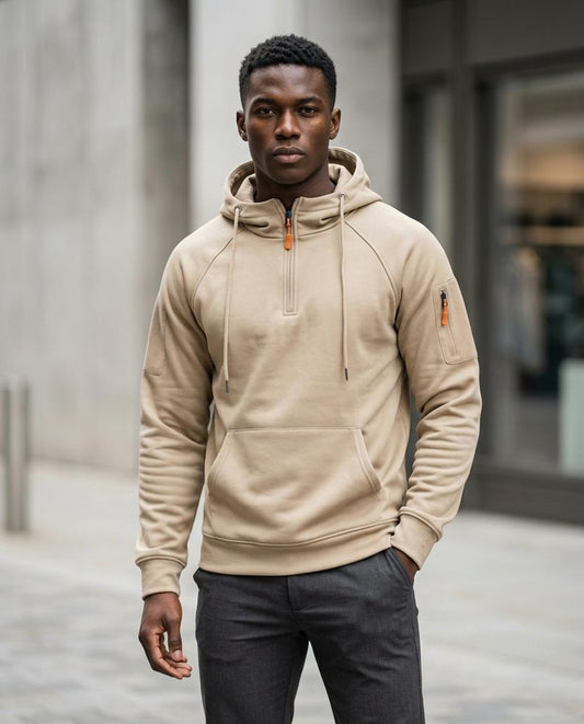 Men's Hoodie – Vamar, A zipper closure, An attached hood – Tilly Outlet