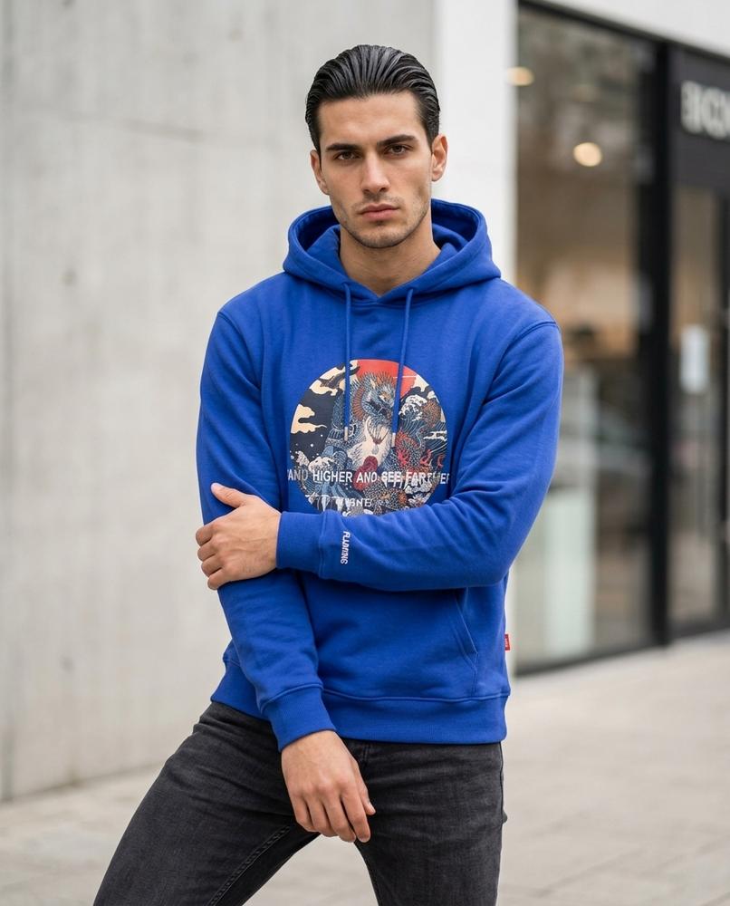 Unisex Hoodie – Lovin, A graphic print, An attached hood – Tilly Outlet