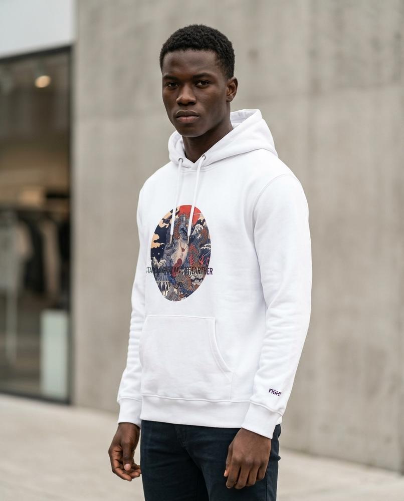 Unisex Hoodie – Lovin, A graphic print, An attached hood – Tilly Outlet
