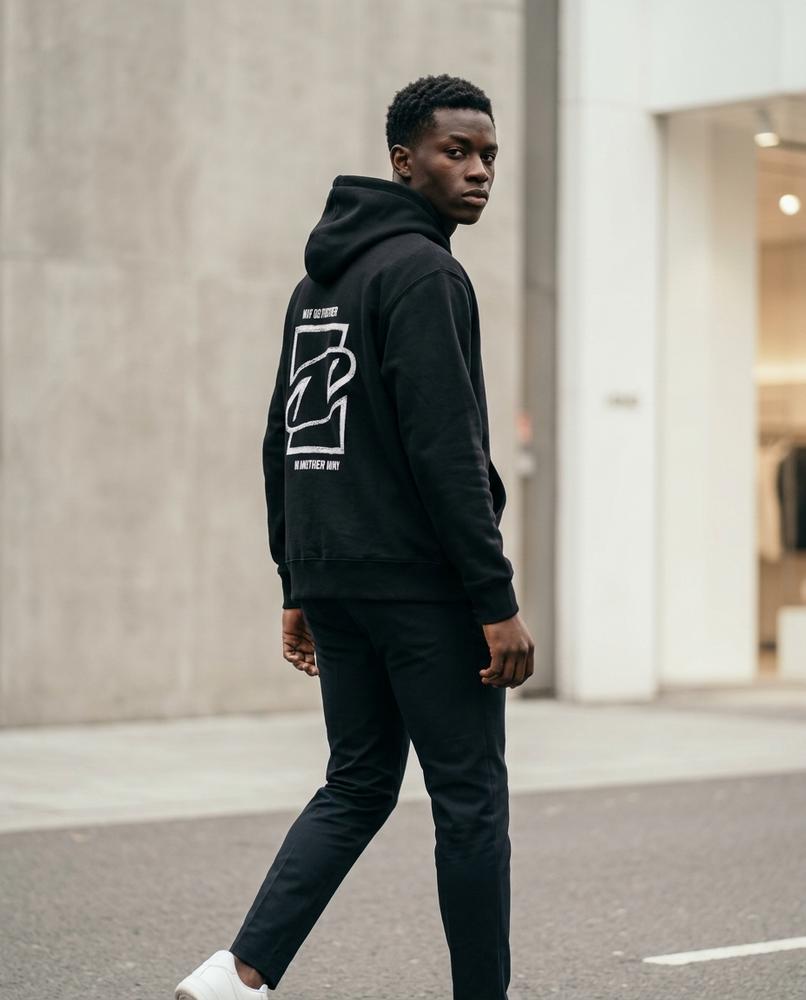 Unisex Hoodie – Catal, A graphic print, An attached hood – Tilly Outlet