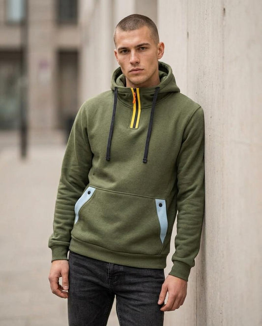 Men's Hoodie – Valar, A zipper closure, An attached hood – Tilly Outlet