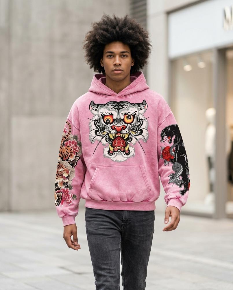 Unisex Hoodie – Vilom, A graphic print, An oversized fit – Tilly Outlet