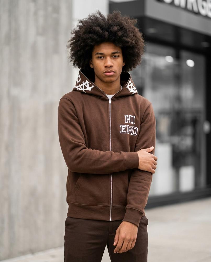 Unisex Hoodie – Serel, A graphic print, Long sleeves – Tilly Outlet