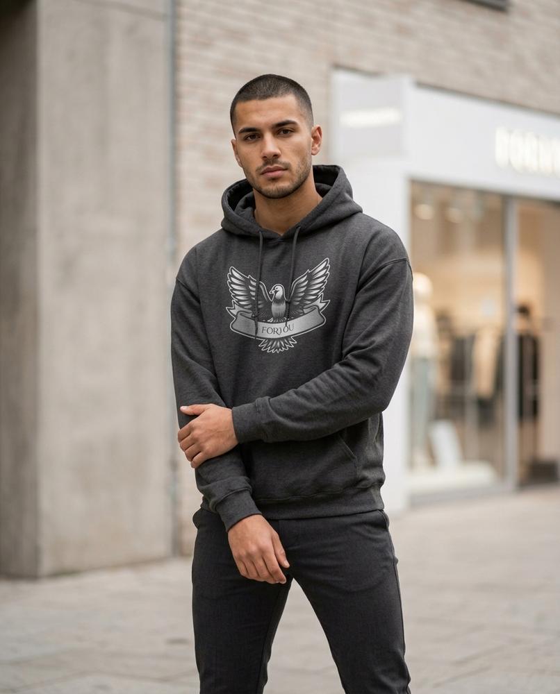 Unisex Hoodie – Mazan, A graphic print, An attached hood – Tilly Outlet