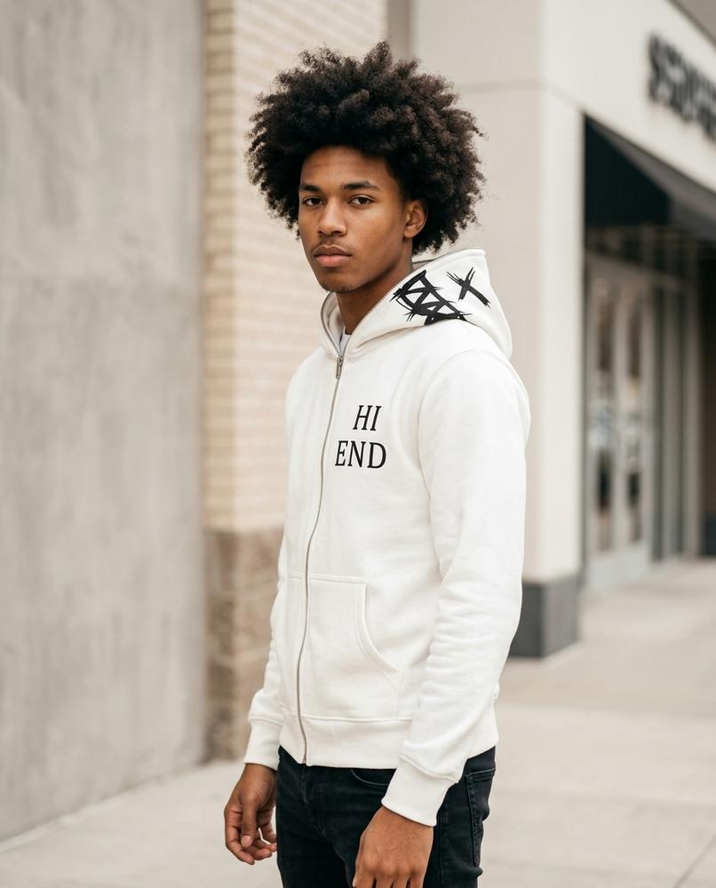 Unisex Hoodie – Serel, A graphic print, Long sleeves – Tilly Outlet