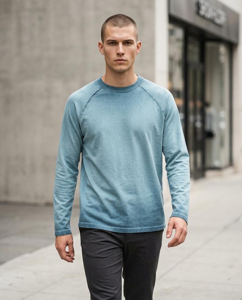 Unisex Shirt – Zedar, A washed finish, Long sleeves – Tilly Outlet