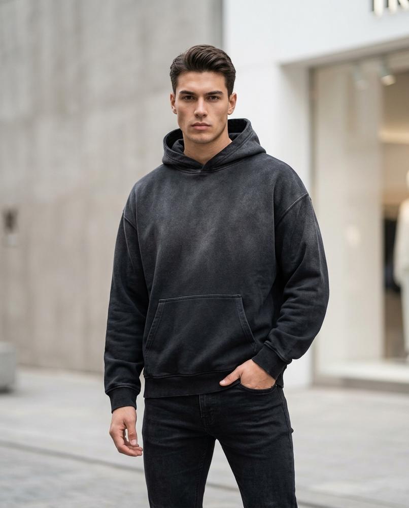 Unisex Hoodie – Loren, A washed finish, An attached hood – Tilly Outlet