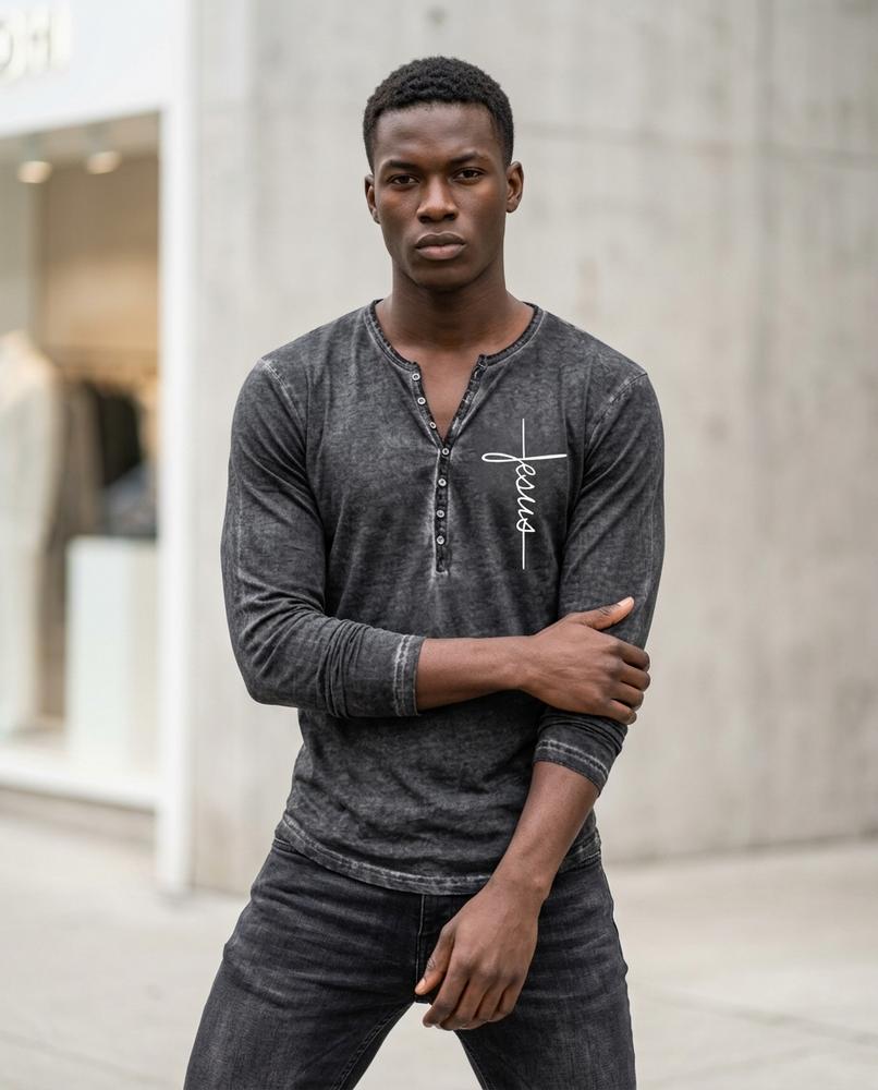 Men's Shirt – Zeven, Button detailing, Long sleeves – Tilly Outlet