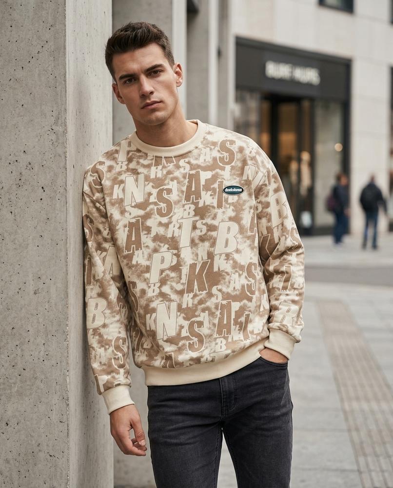 Unisex Sweatshirt – Lovar, A graphic print, An attached hood – Tilly Outlet