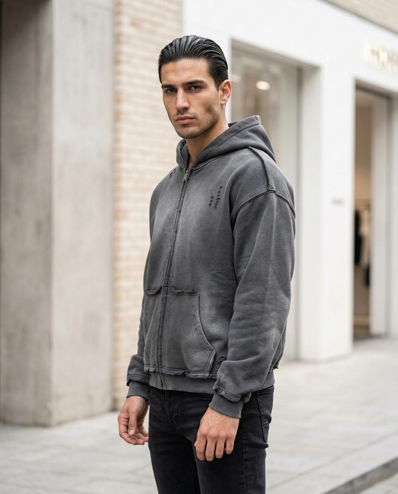 Unisex Hoodie – Veren, A washed finish, Fleece lining – Tilly Outlet