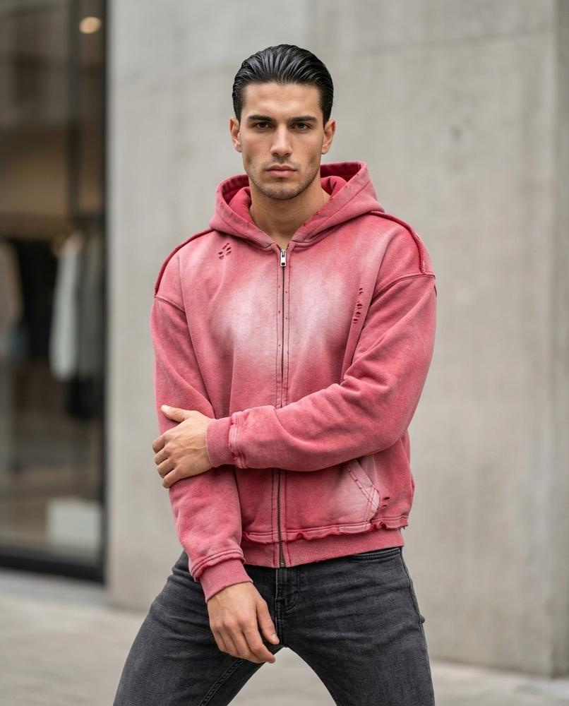 Unisex Hoodie – Veren, A washed finish, Fleece lining – Tilly Outlet
