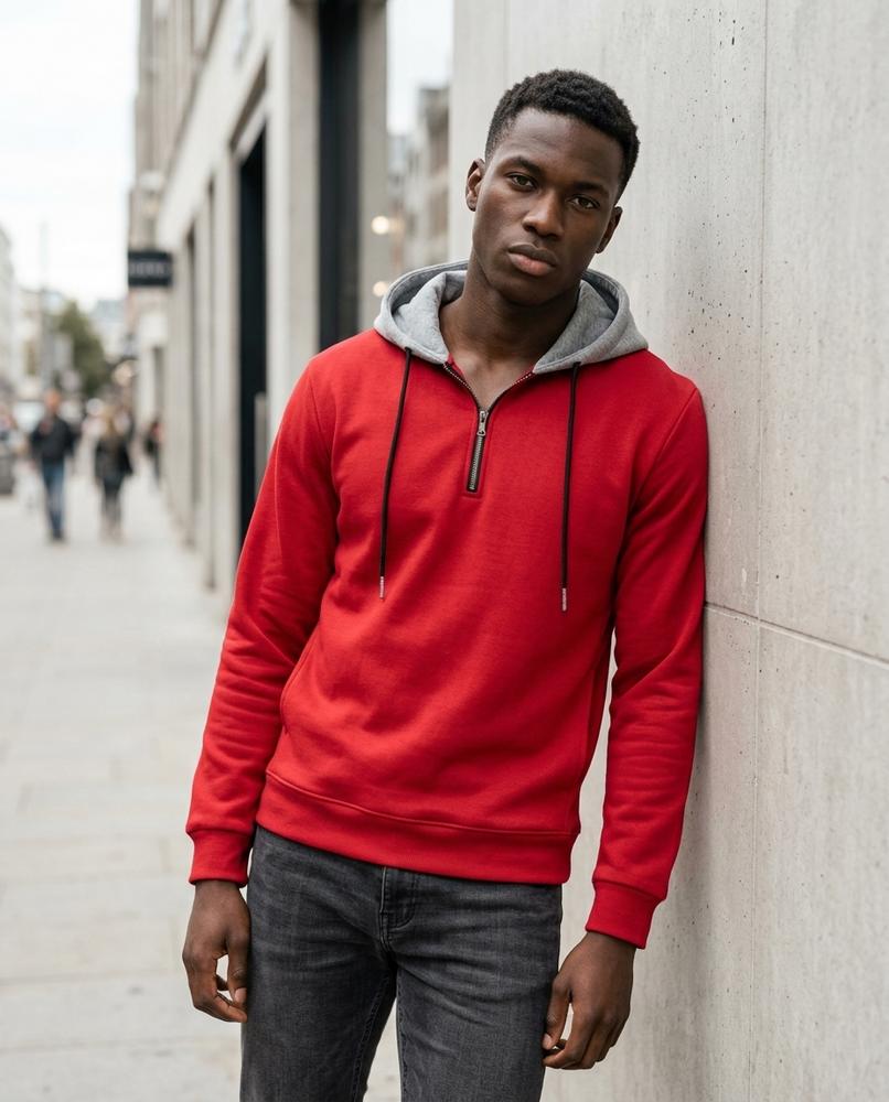 Men's Hoodie – Ellom, Long sleeves, A relaxed fit – Tilly Outlet