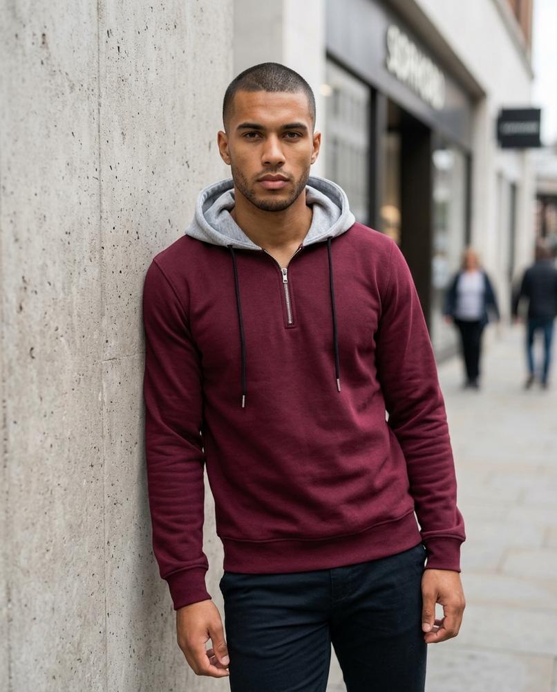 Men's Hoodie – Ellom, Long sleeves, A relaxed fit – Tilly Outlet