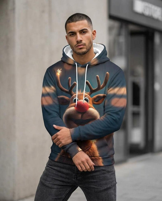 Men's Hoodie – Zelid, A graphic print, An attached hood – Tilly Outlet