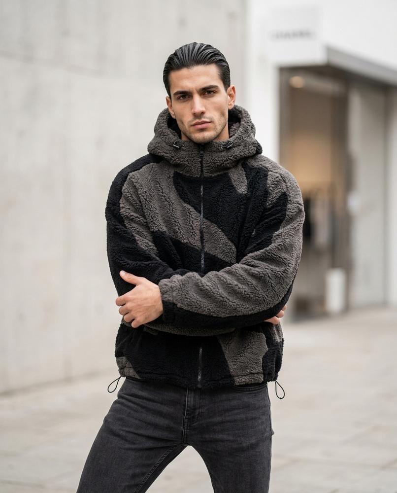 Men's Jacket – Yiwol, Textured fabric, A zipper closure – Tilly Outlet