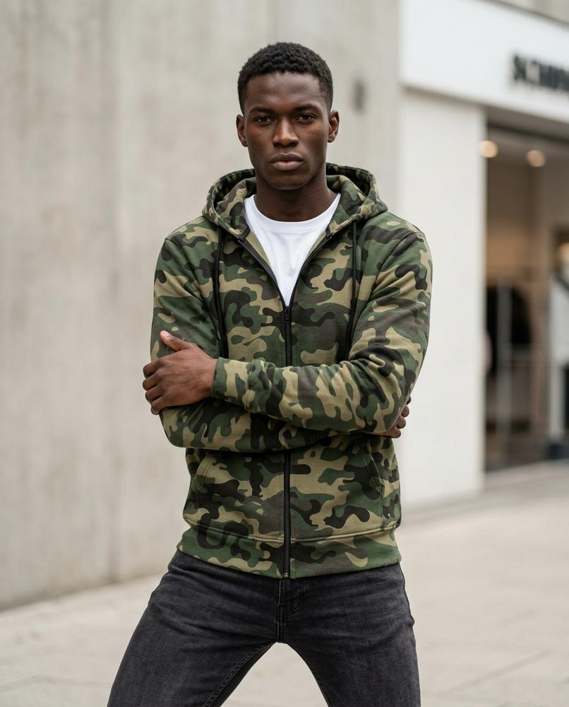 Men's Hoodie – Lavit, Fleece lining, A graphic print – Tilly Outlet