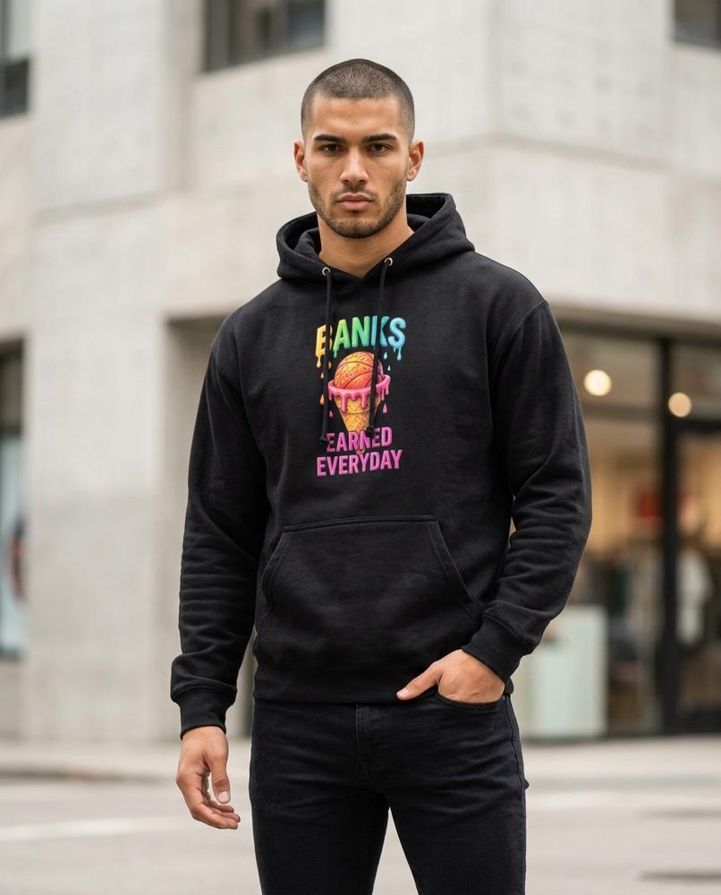 Men's Hoodie – Lidon, A graphic print, An attached hood – Tilly Outlet