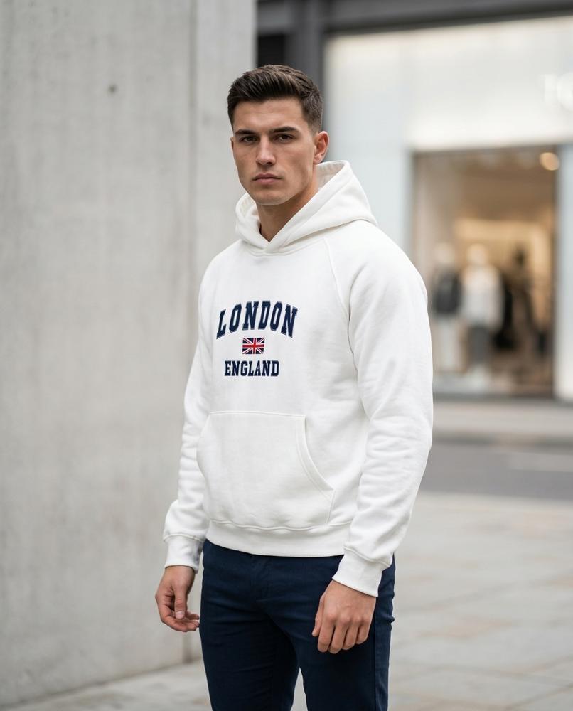 Men's Hoodie – Vigod, Fleece lining, A graphic print – Tilly Outlet