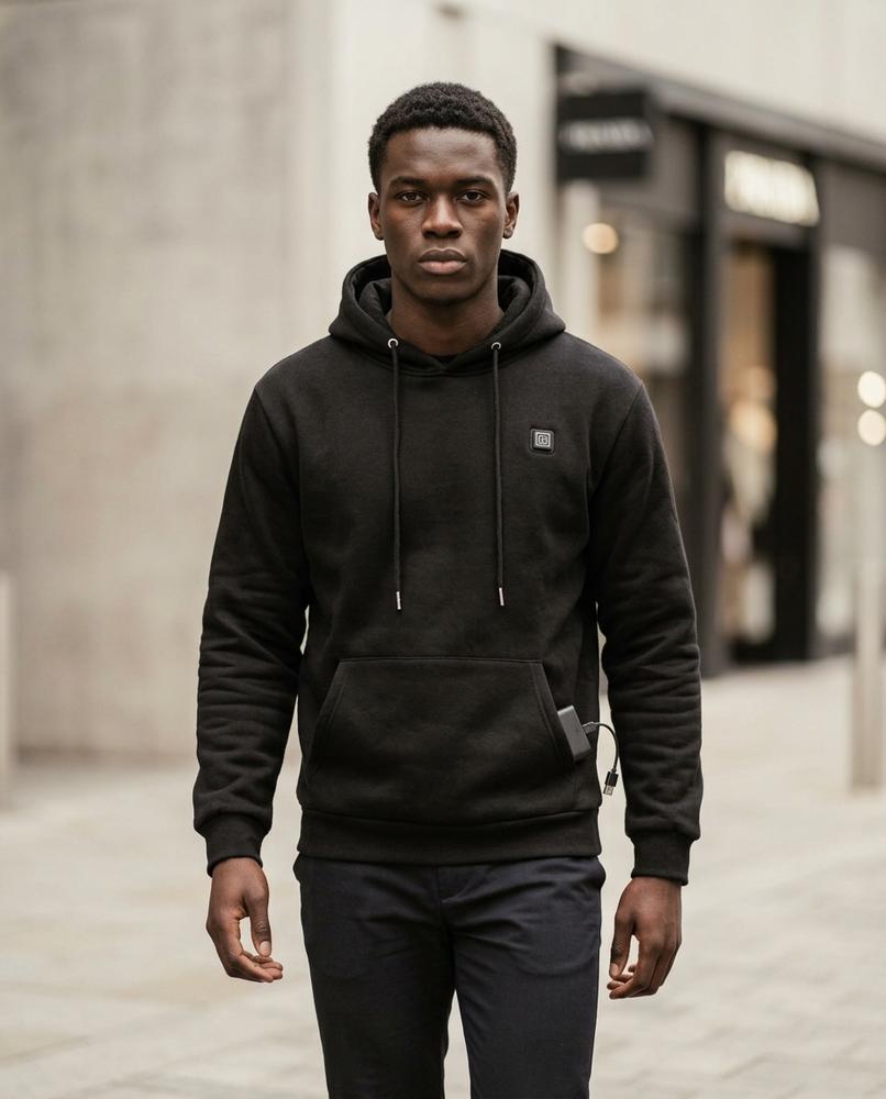 Men's Hoodie – Dezin, Fleece lining, A zipper closure – Tilly Outlet