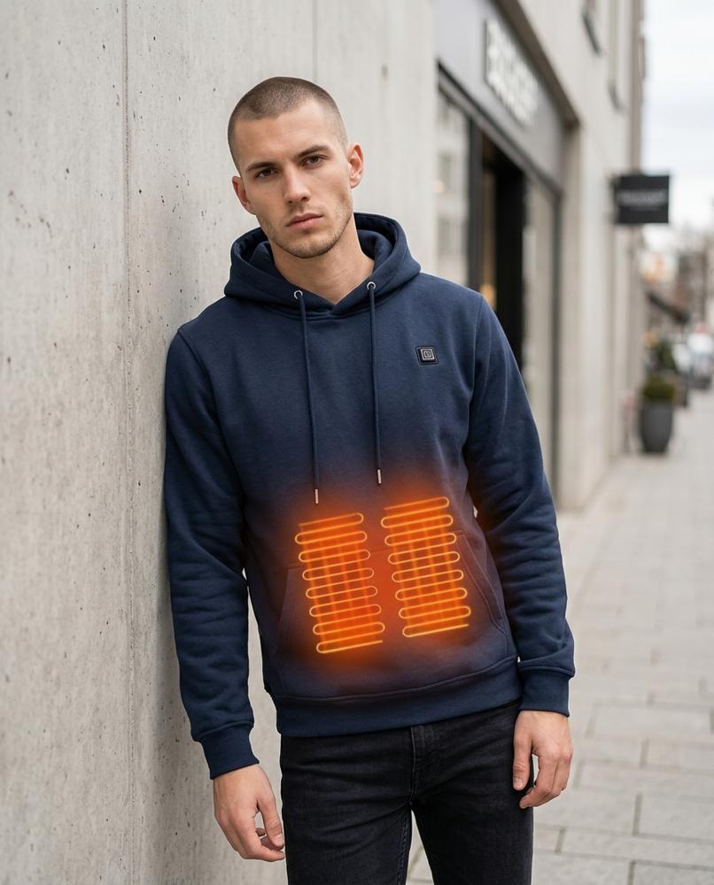 Men's Hoodie – Dezin, Fleece lining, A zipper closure – Tilly Outlet