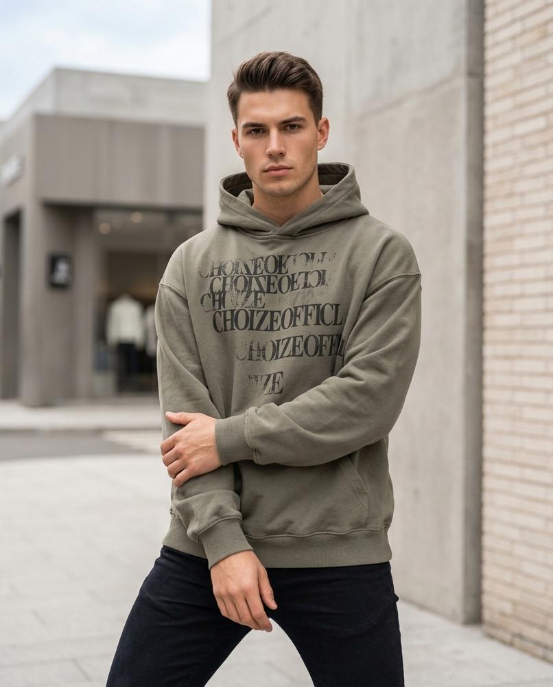 Unisex Hoodie – Nadis, A washed finish, A graphic print – Tilly Outlet
