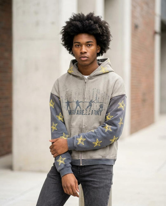Men's Hoodie – Tegad, A washed finish, A graphic print – Tilly Outlet