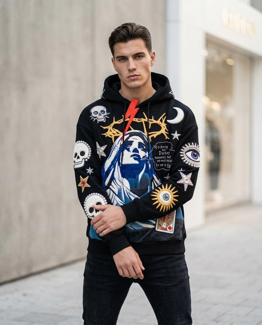 Men's Hoodie – Yuvev, A graphic print, Long sleeves – Tilly Outlet