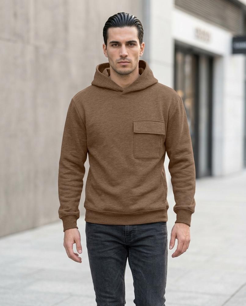 Men's Hoodie – Vufod, Fleece lining, Textured fabric – Tilly Outlet