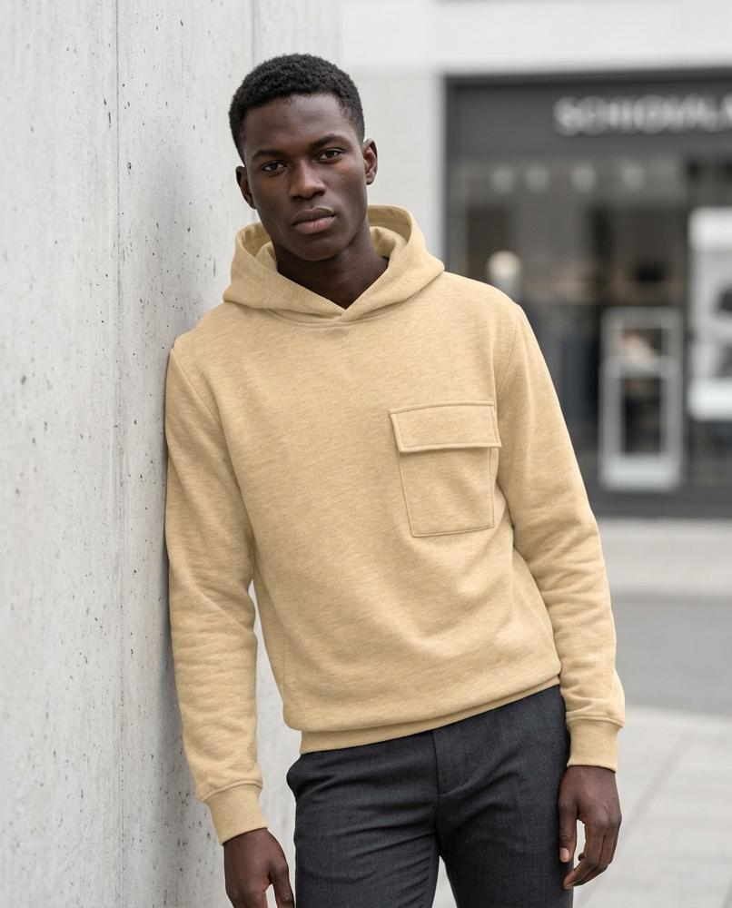 Men's Hoodie – Vufod, Fleece lining, Textured fabric – Tilly Outlet