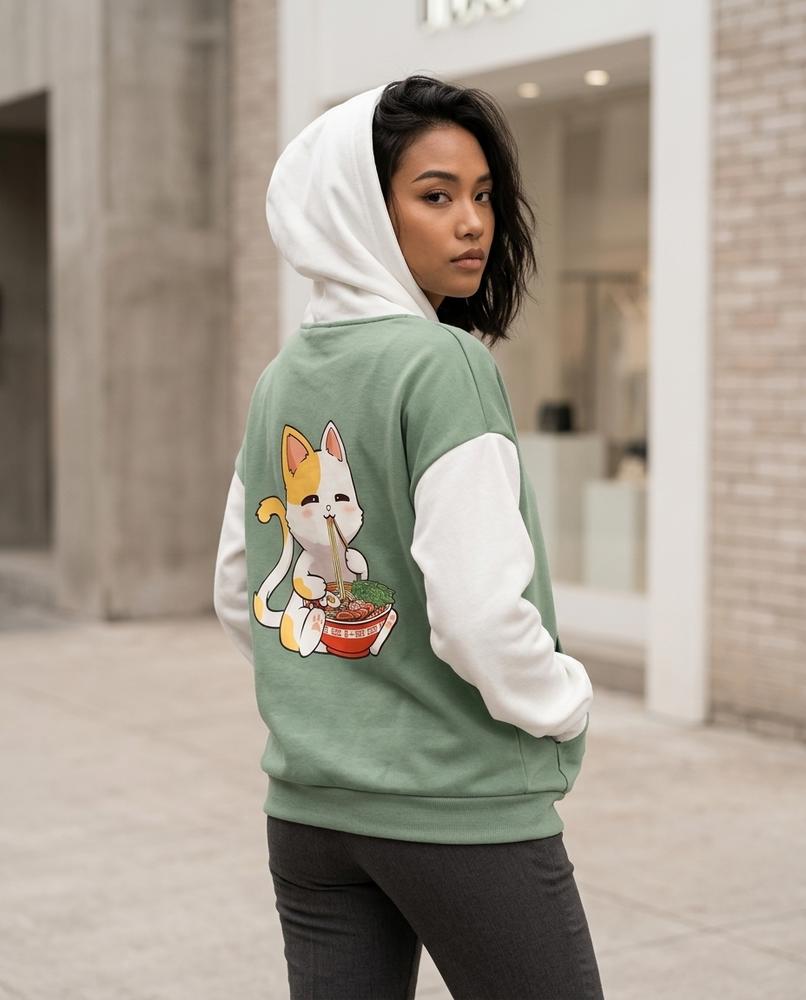 Unisex Hoodie – Zusos, A graphic print, Textured fabric – Tilly Outlet
