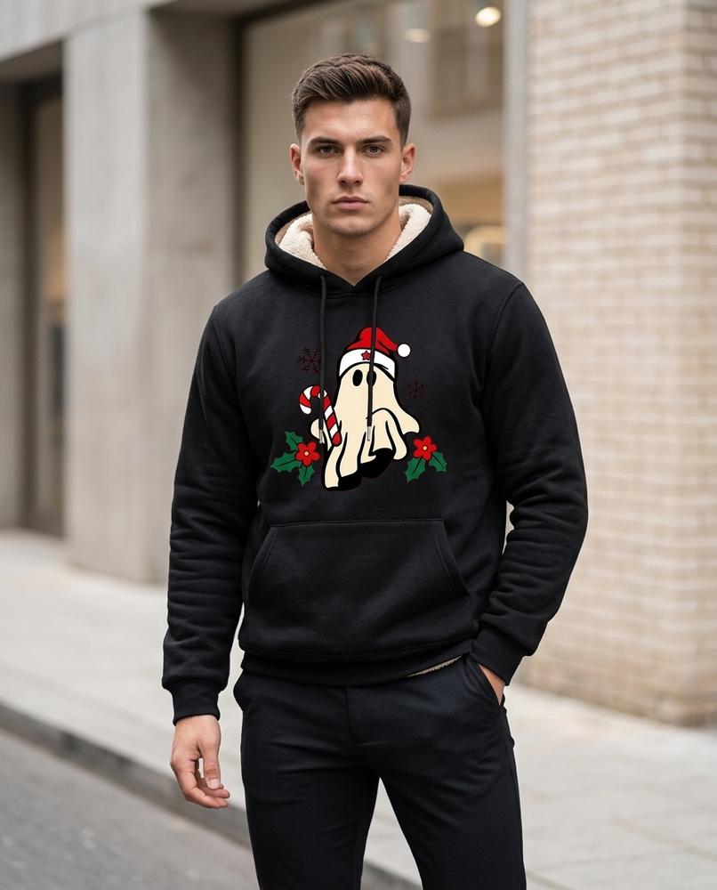 Men's Hoodie – Yiwel, Fleece lining, An attached hood – Tilly Outlet