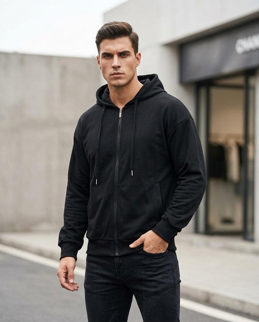 Men's Hoodie – Nazul, Fleece lining, An attached hood – Tilly Outlet
