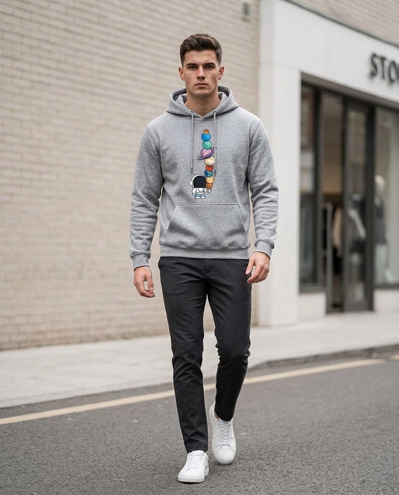 Men's Hoodie – Zoton, A graphic print, An attached hood – Tilly Outlet