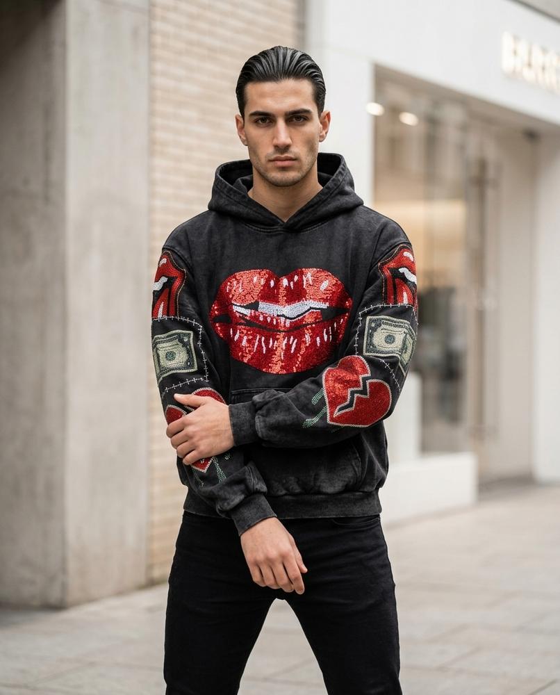 Men's Hoodie – Euwik, A graphic print – Tilly Outlet